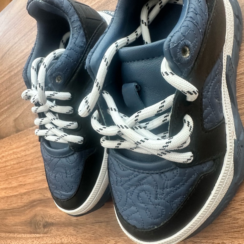 Burberry Navy and Black Kids Sneakers